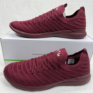APL TechLoom Wave Knit Running Shoes Athletic Sneakers Oxblood Red Size‎ 12